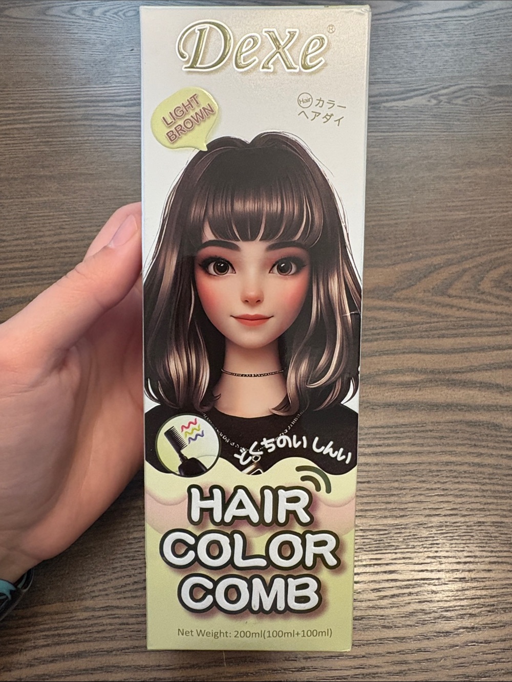 Dex Light Brown Hair Color Comb - Light Brown Shades